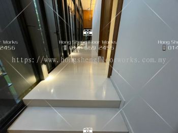 Wood Flooring _ White Color Coating 