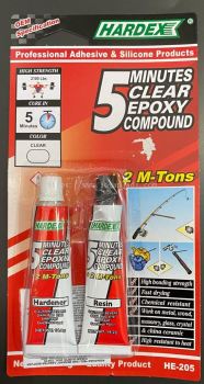 HARDEX 5 MINUTES CLEAR EPOXY COMPOUND HE 205 EPOXY BOND VARIOUS MATERIAL