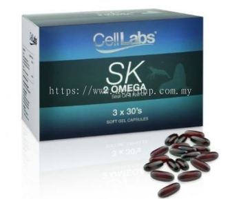 CellLabs SK2 Omega-3 Oil (3 x 30's) -10 times More effective than Fish Oil Antioxidant/Reduce BackPain/Reduce Cholesterol