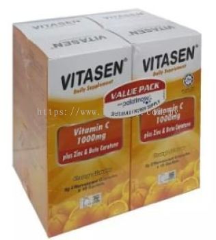 VITASEN Vitamin C 1000mg+Zinc & Beta Carotene 4x(8g x10S)