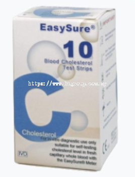 EasySure Blood Cholesterol Test Strips 10's