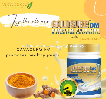 NutrixGold Goldsure DM Complete Nutrition (Vanilla Flavour) 850g