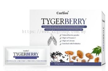 CORLIVE TYGERBERRY 4G x 30'SACHETS [ORGANIC TIGER MILK MUSHROOM WITH BLACK ELDERBERRY EXTRACT AND PREBIOTICS]