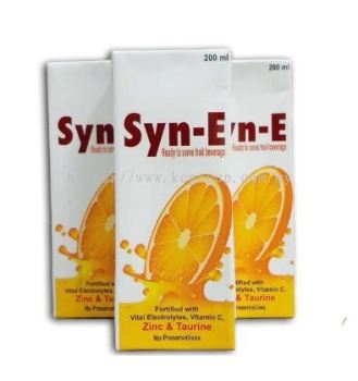 SYN-E ELECTROLYTES JUICE 200ML (orange)READY TO DRINK [ors, cirit, dehydration)