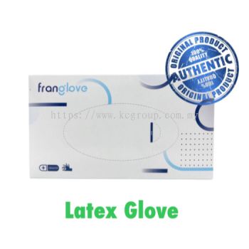 FRANGLOVE LATEX DISPOSABLE GLOVE 100'S