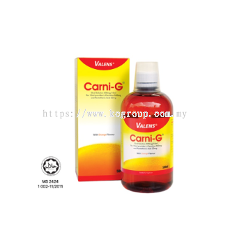 Valens Carni-G Oral Solution with Orange Flavour 500ml (EXP:06/2026)