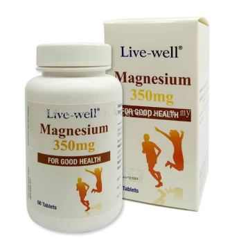 Live-well MAGNESIUM 350MG 60'S  [EXP 9/2024] {CLEARANCE STOCK}