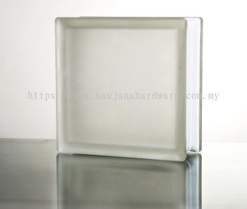 Frosted white straight glass block