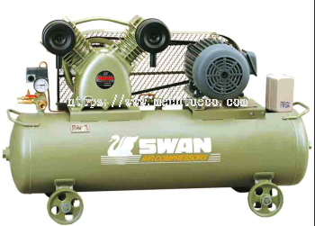 SWAN SVP-203 AIR COMPRESSOR  3HP, 8Bar, FAD355L/min, 650rpm, 3phase