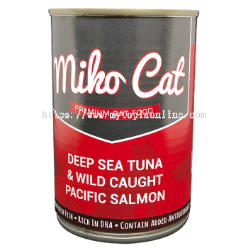 MIKO CAT DEEP SEA TUNA & PACIFIC SALMON 400G