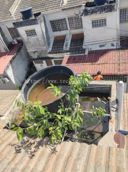 King Kong HR50 (500L) Vertical Round Bottom With Stand Stainless Steel Water Tank @ Anjung Bercham Megah, Bercham, Ipoh, Perak