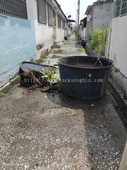King Kong HR50 (500L) Vertical Round Bottom With Stand Stainless Steel Water Tank @ Anjung Bercham Megah, Bercham, Ipoh, Perak
