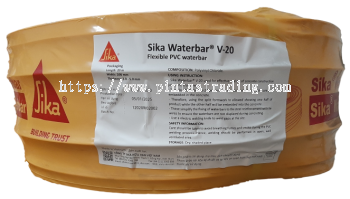 Sika Waterbar V20 | Flexible PVC Waterbar for Expansion Joint in Concrete Structure