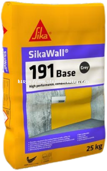 SikaWall 191 Base | High Performance, Cementitious Base Coat for Internal Wall