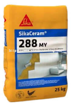 SikaCeram 288 MY | C2TE S1 High Performance, Flexible Cementitious Tile Adhesive for Ceramic, Porcelain &amp; Mosaics Tiles