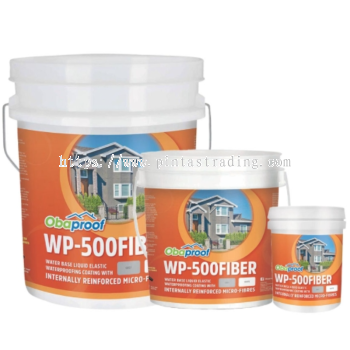 Obaproof WP 500 FIBER | Salutan Kalis Air Elastik Berasaskan Air Dengan Pengukuhan Mikro-Gentian Dalaman