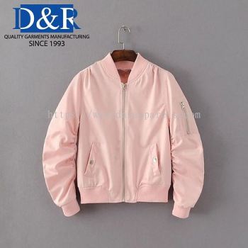 Ladies Custom made OEM Bomber Varsity Jacket Premium Quality fabric