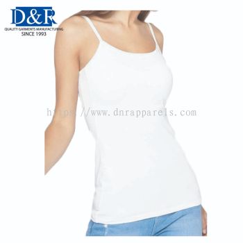 Women sleeveless Camisole tank top Premium Cotton Fabric   