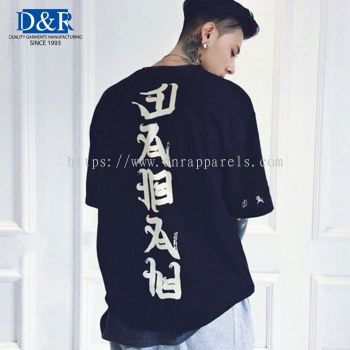 Oversized Tee Custom Streetwear Premium Cotton fabric 