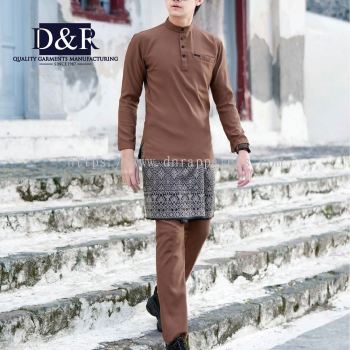 Baju Melayu Slim-Fit Premium Quality Fabric