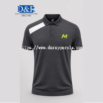 Men's Premium Polo Shirt | Contrast Shoulder Panel | Corporate & Casual Wear