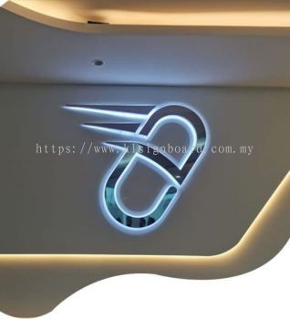 Signboard lightboard papan iklan banner 3D signage