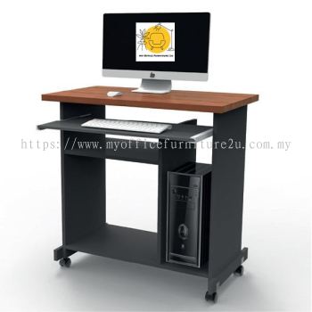 CT62 Computer Table 800W x 450D x 750H mm (Cherry + Dark Grey)