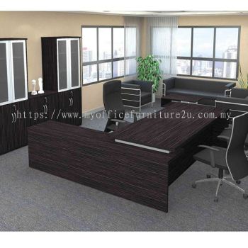 MARS520-2400 Director Table with Side Cabinet (Makassar)