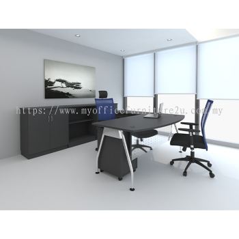 ALD1818- Director Table with Mobile Pedestal 2D1F (Solid Leg)
