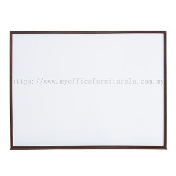 Wooden Frame Melamine Magnetic Whiteboard (600H x 900L mm)