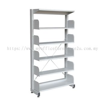 S315W Library Rack Single Sided with Side Panel 5 Level (Light Grey)