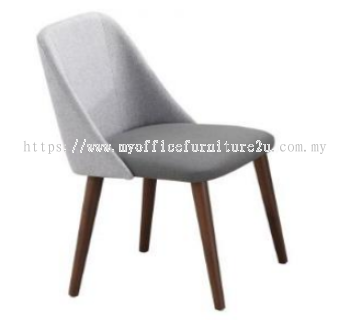 GOLD03-218S-WL Dining Chair Fabric Grey+Dark Grey