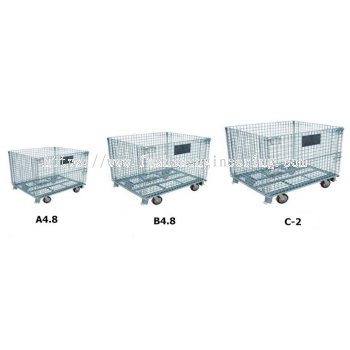 Pallet Mesh Wire Mesh c/w castor wheel - PM Series (Model : A4.8, B4.8, C-2)