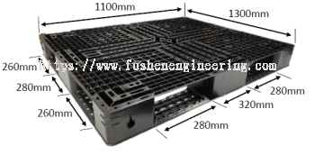 FUSHEN Recycle Plastic Pallet Model : D4 1113 -A