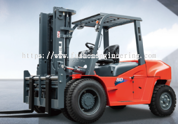 K2 series 8Ton Internal Diesel Counterbalanced Forklift Truck (Model:CPCD80)