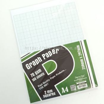 Graph paper 70gsm A4(100sheets) 2mm square SBS0022