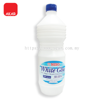Niso 1000ml Adhesive Latex Glue / 1000g White Glue / 1L Gam Putih /Gam Polystrene