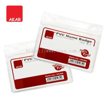 S size (H) / 1pc WaterProof card holder Pvc name badge