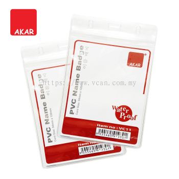 L size (V) / 1pc WaterProof card holder Pvc name badge