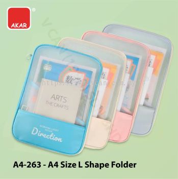 A4-263 - 3 Layer Mesh Zipper Pouch / Subject Classification Bag