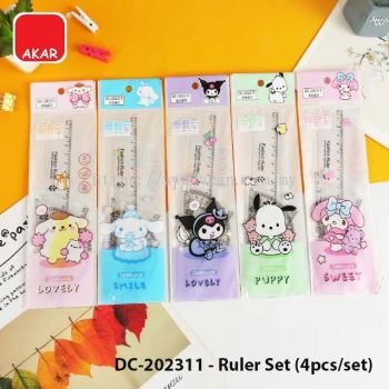 Cute Kids Geometry Ruler Set School Stationery Gift