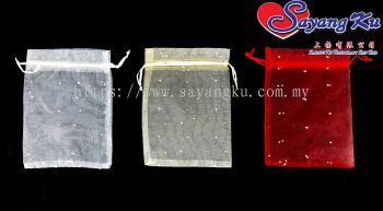 (3 Colour) Uncang Organza  / Beg Organza (M) (10pcs/pkt)