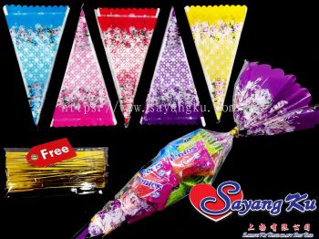 (><100pcs) 3 segi goodies bag / candy bag