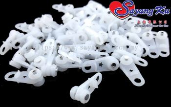 (50 pcs) Curtain Roller / Roda Rail Langsir / Roller Plastic (S)