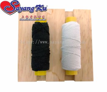 Elastic Thread / Benang Getah (Black & White) (1 pcs)