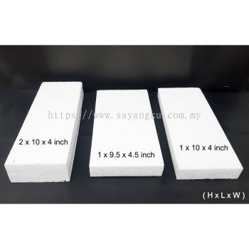 Polystyrene poly foam bentuk  brick Shape  