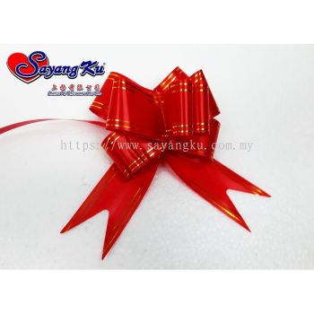 [Ready Stock] Red Pull Ribbon / Reben Tarik 50mm x 850mm Pull Flower Pull Bow Red Riboon Suit for Chinese New Year Xmas