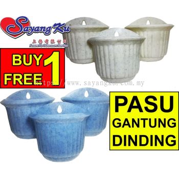 (BUY 1 FREE 1)Pasu Gantung Dinding/Wall Hanging Pot