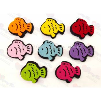 (ReadyStock) Felt Fish kraftangan decor (10 pcs)