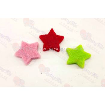 (Ready Stock)(S) Felt Star Kraftangan Decar (10pcs)